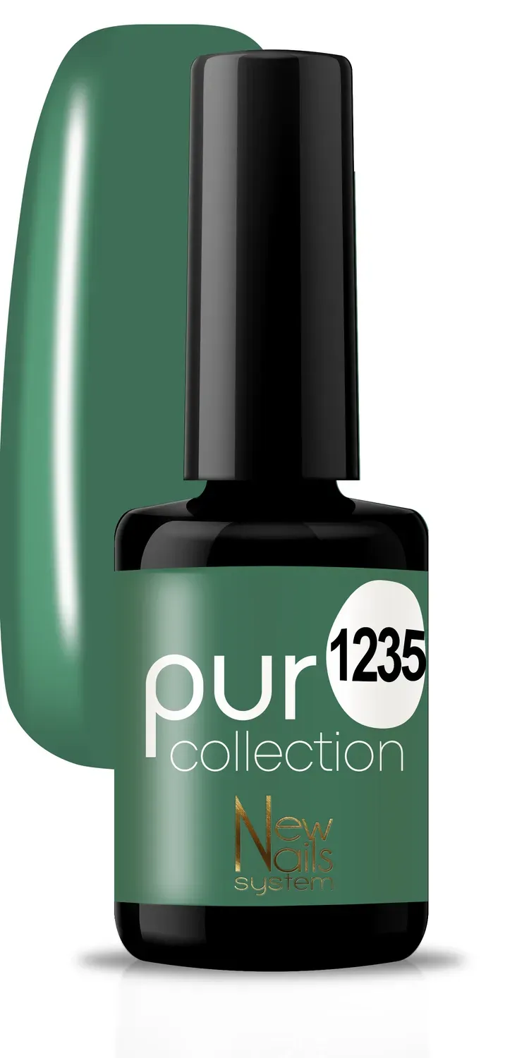 New Nails System Green Life 1235 smalto semipermanente verde opale