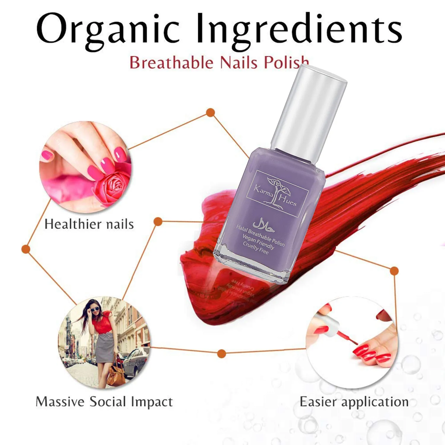 Karma Organic Halal Bilquis smalto unghie traspirante