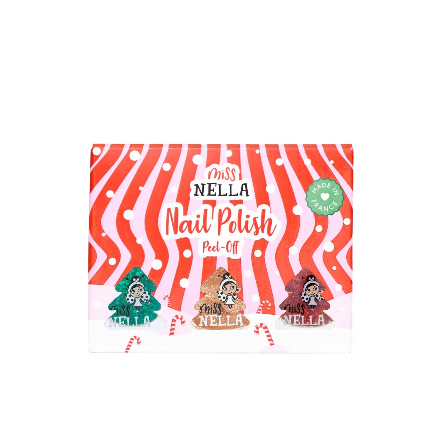Miss Nella Glitter N Glow smalto peel off 3 pezzi glitter