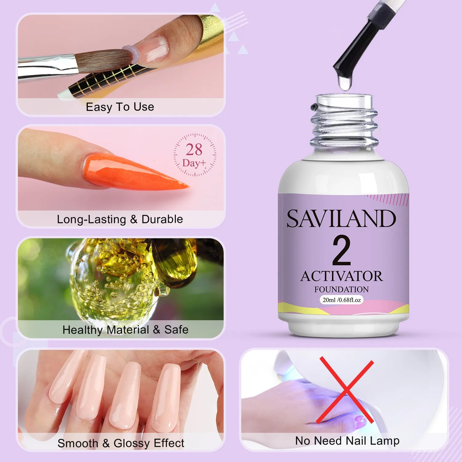 Saviland set liquidi dip powder 4x20ml
