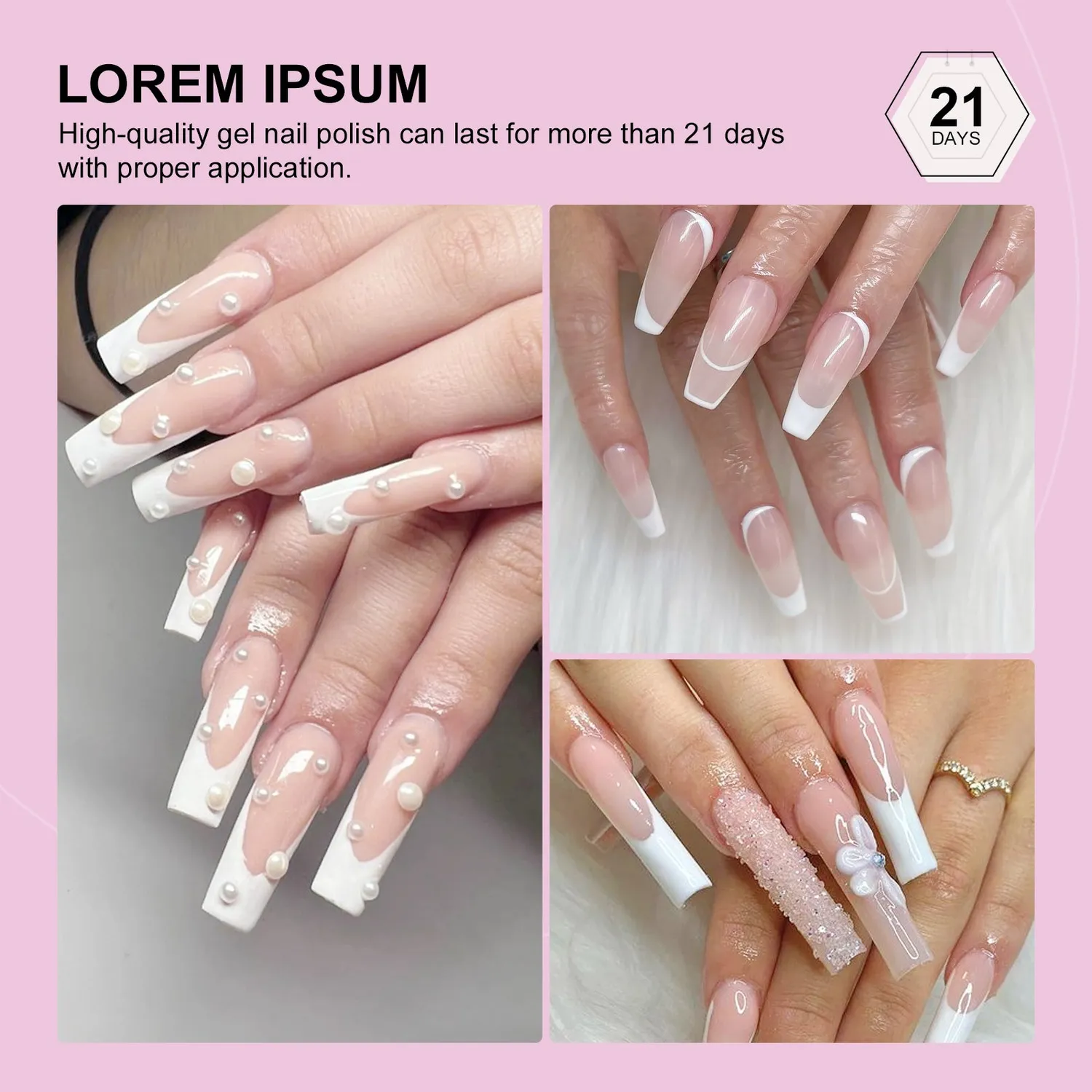 Saviland French smalto gel bianco linea sorriso