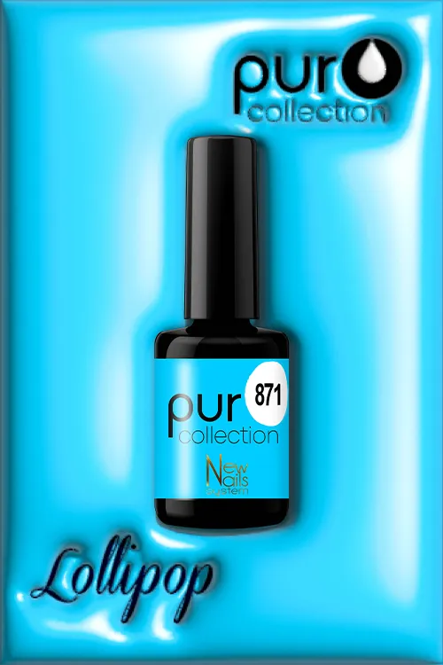 New Nails System Lollipop 871 smalto semipermanente azzurro evidenziatore