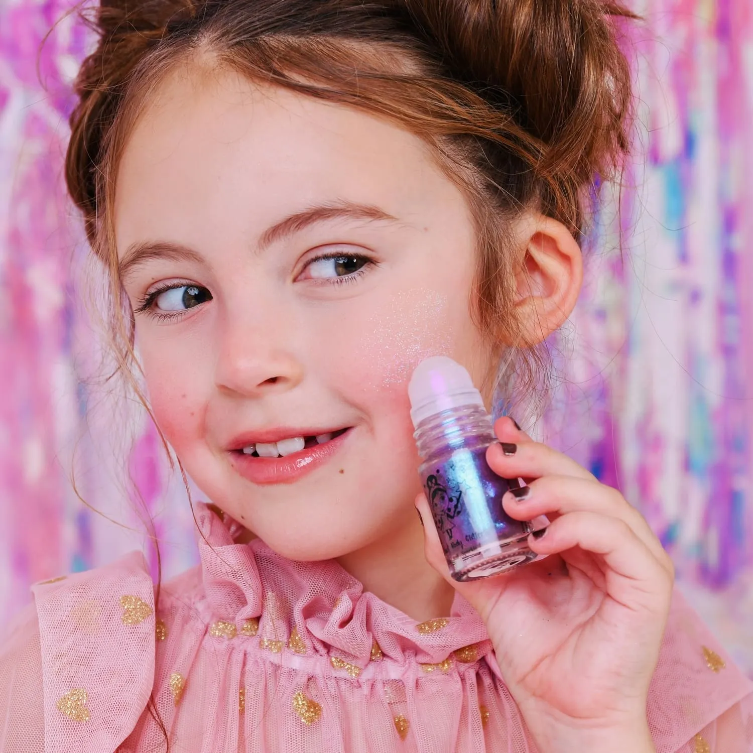 Miss Nella Roll-On Body Shimmer glitter Planet Pink