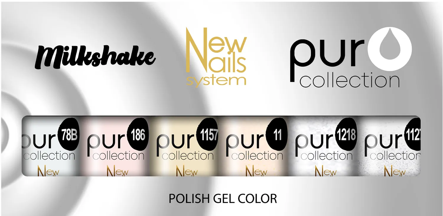 New Nails System Milkshake set 6 smalti semipermanenti lattiginosi