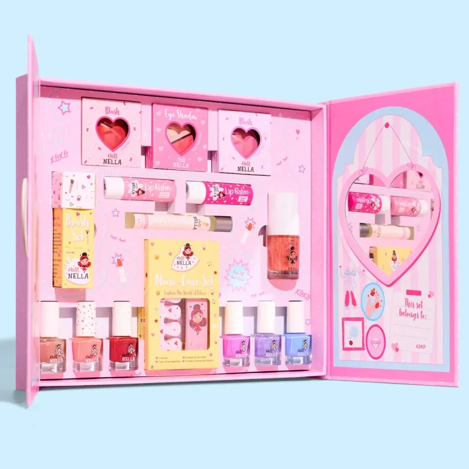 Miss Nella Sparkle & Glow Studio Set Trucco Bimba Vanity