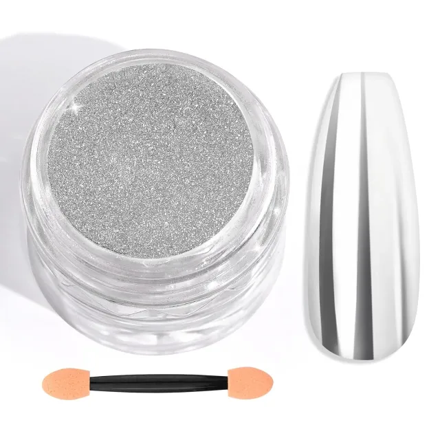 Saviland Silver Chrome Polvere Cromata Specchio 1g Argento