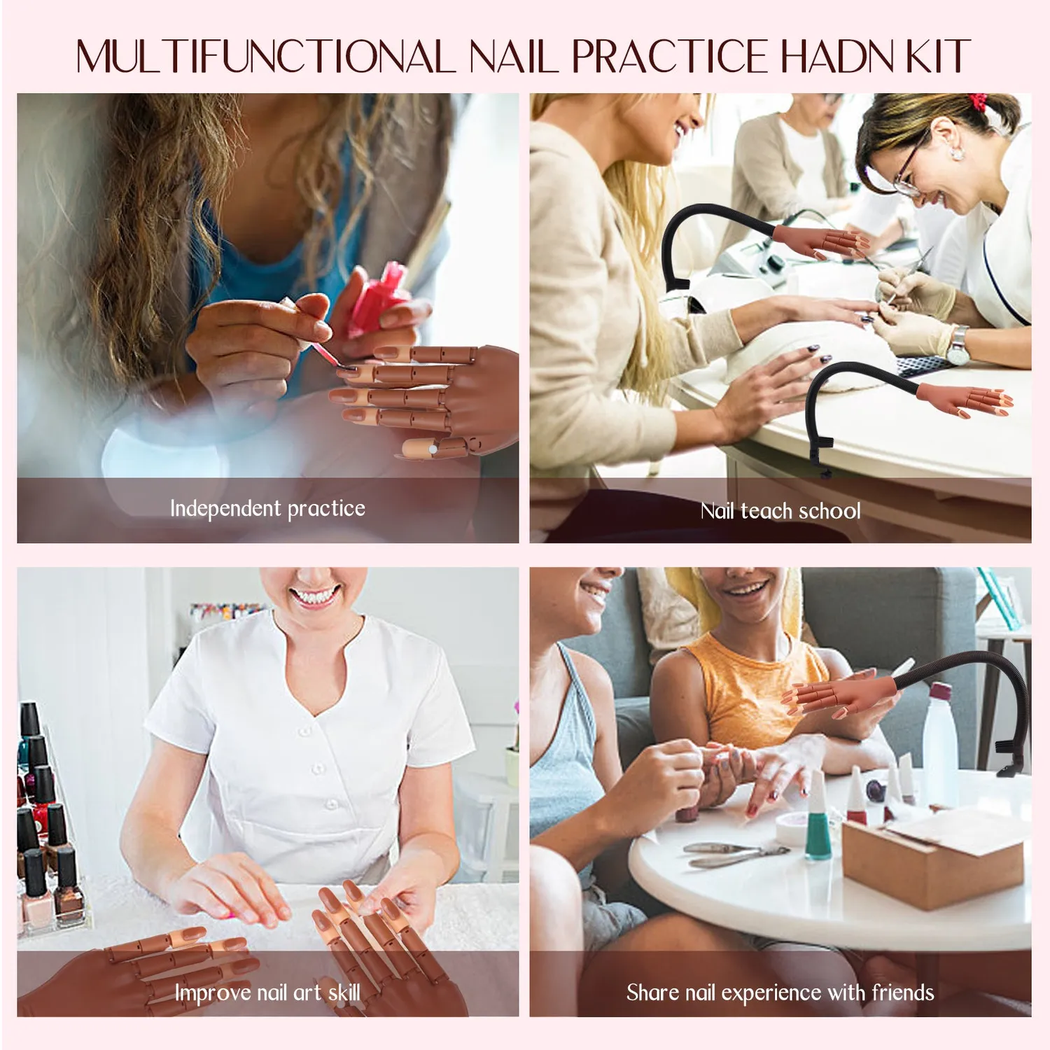 Saviland Mano Pratica Unghie Kit Allenamento Completo