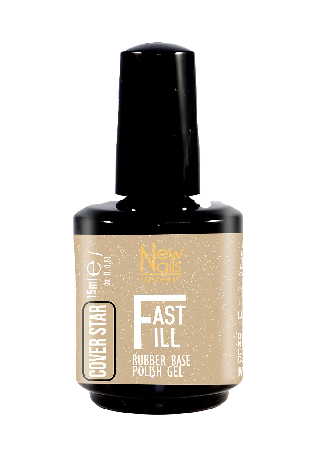 New Nails System Fast Fill Cover Star rubber base fibre microglitter