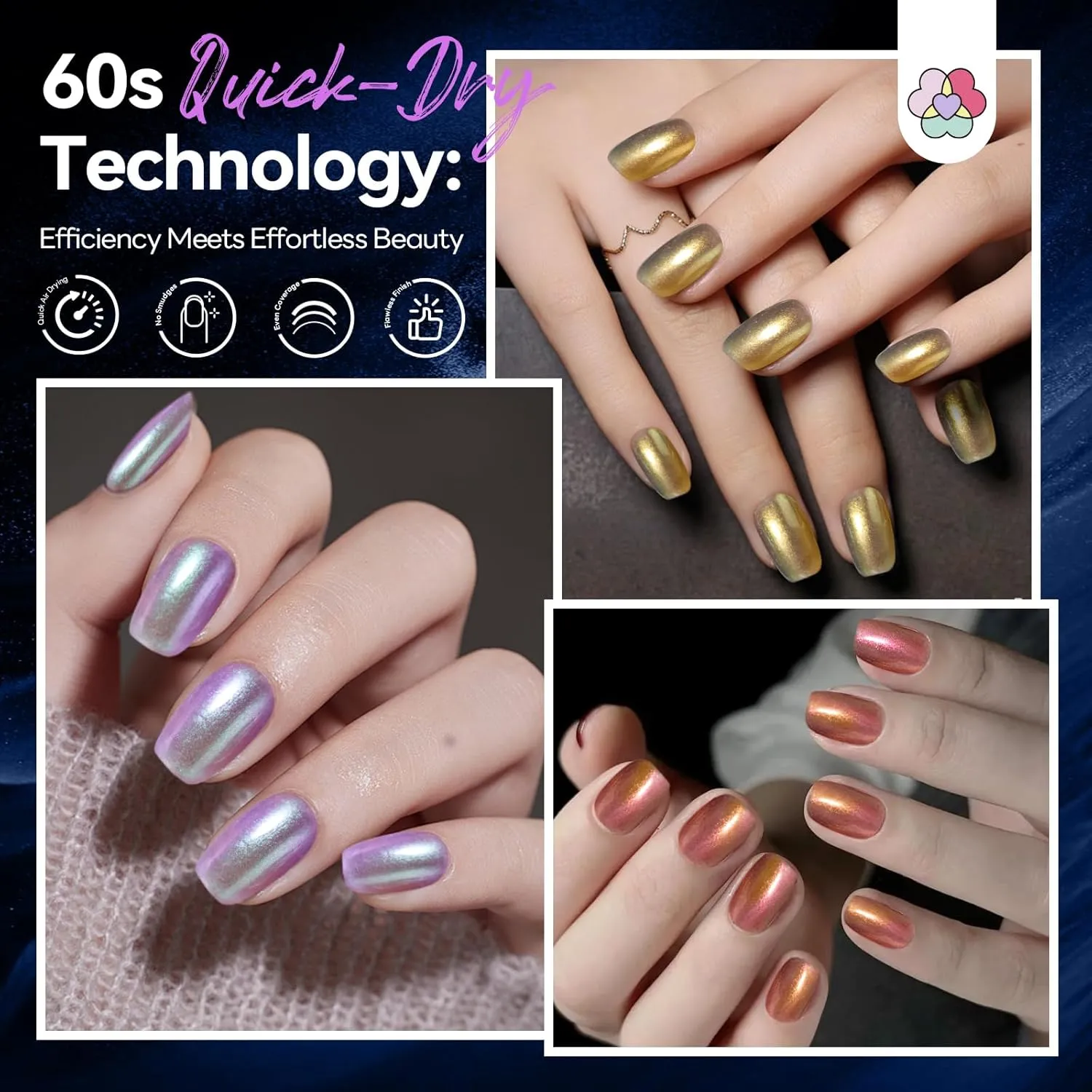 Saviland Chameleon Chrome set smalti 6 colori cangianti