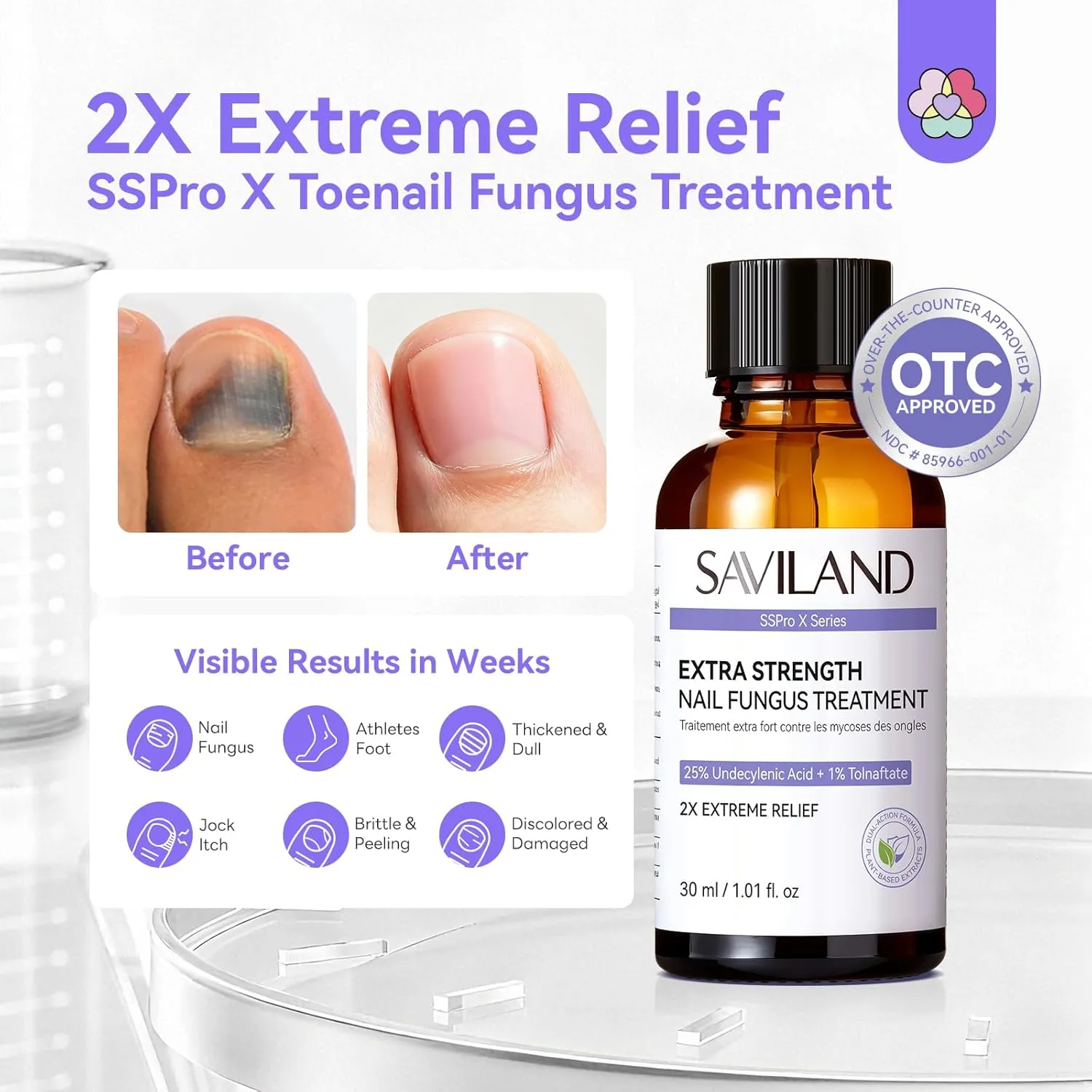 Saviland Extra Strength trattamento unghie spesse rinforzante
