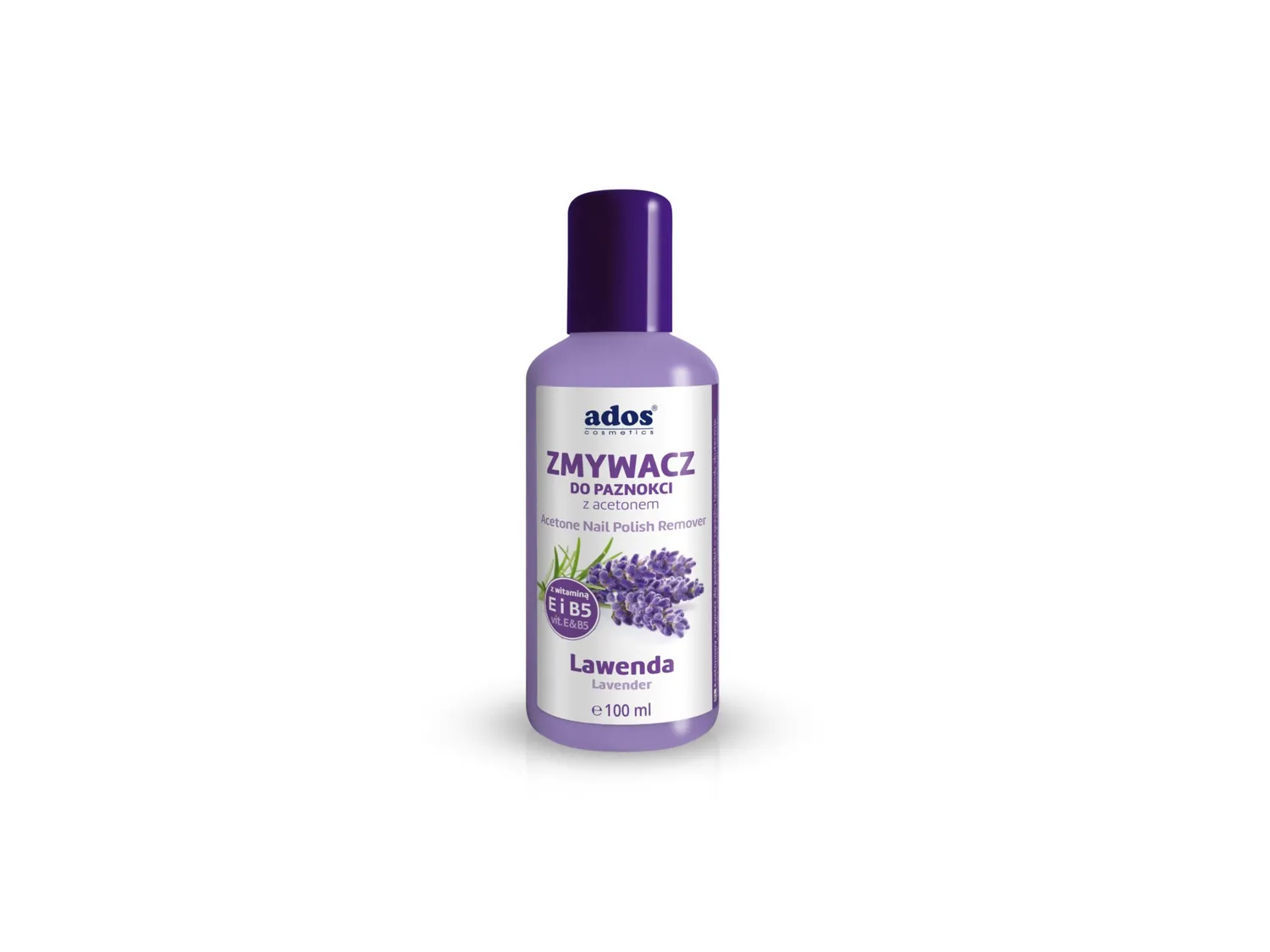 Ados Cosmetics Acetone solvente unghie 100 ml con vitamina E