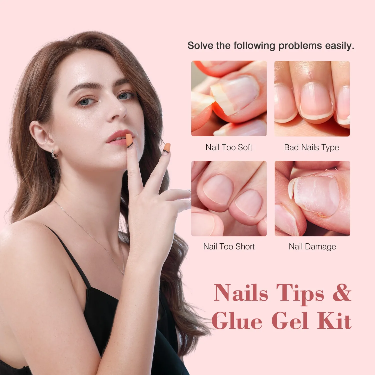 Saviland kit extension gel con lampada tip coffin