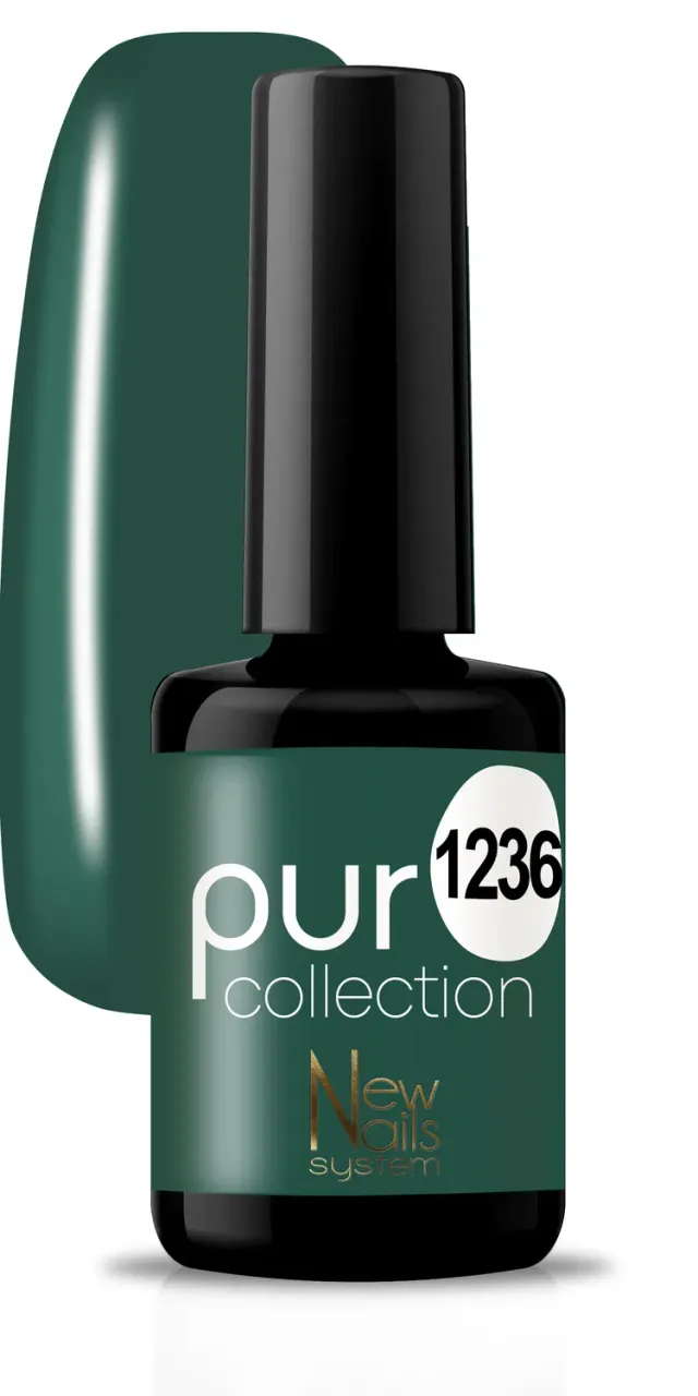 New Nails System Green Life 1236 Smalto Semipermanente Verde Scuro