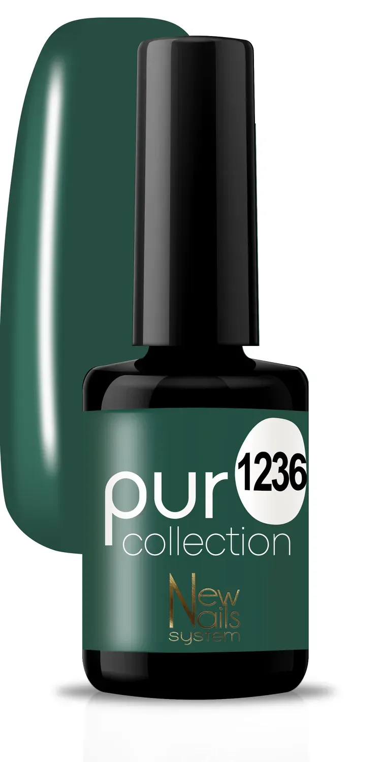 New Nails System Green Life 1236 Smalto Semipermanente Verde Scuro