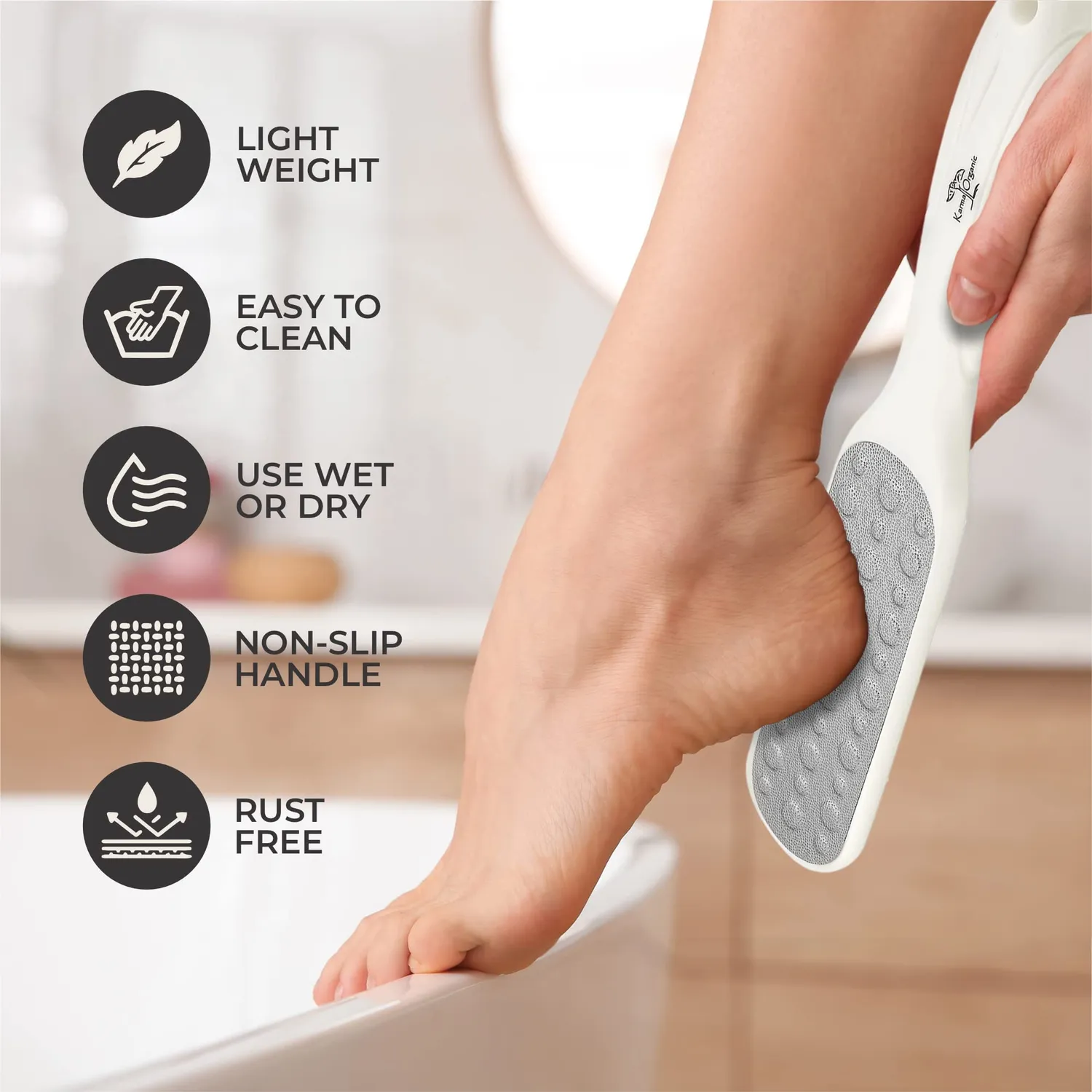 Karma Organic strumento rimozione calli pedicure professionale