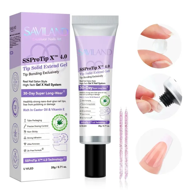 Saviland Colla Gel UV Unghie Semisolida Effetto Forte