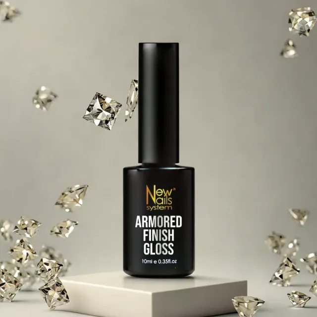 New Nails System Armored Finish Gloss top coat vetro 10 ml