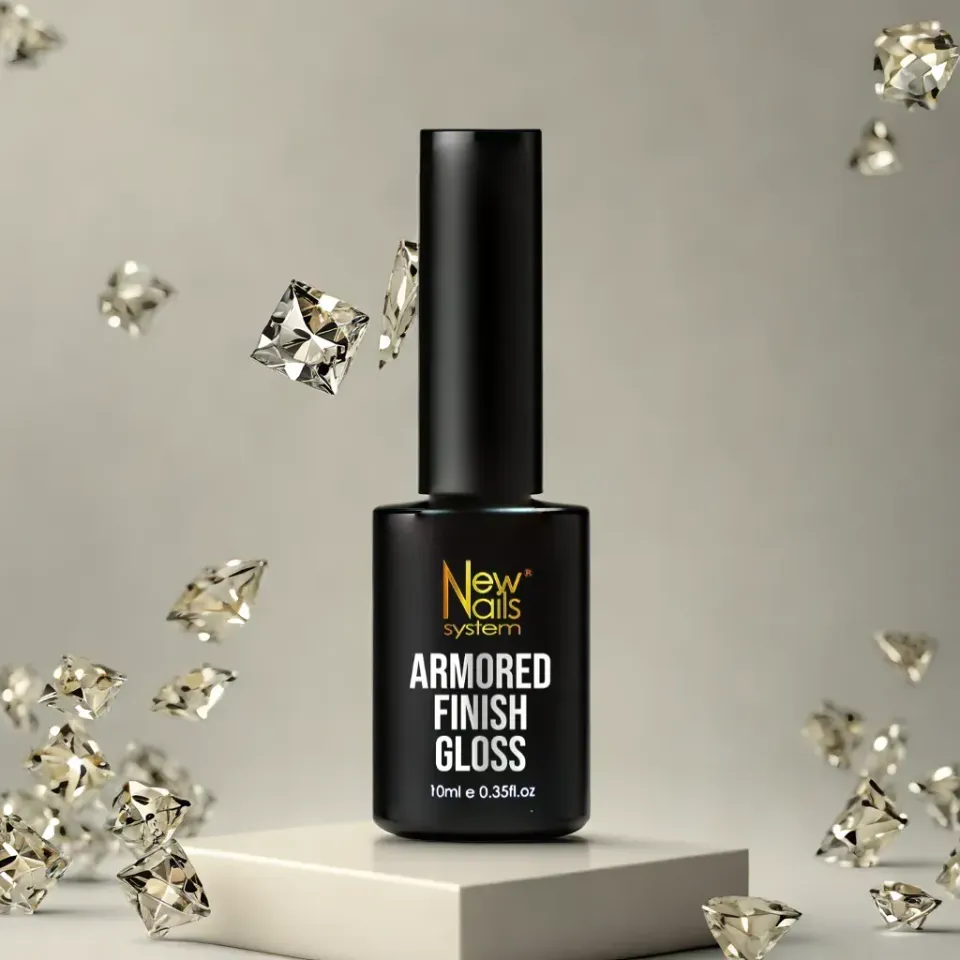 New Nails System Armored Finish Gloss top coat vetro 10 ml