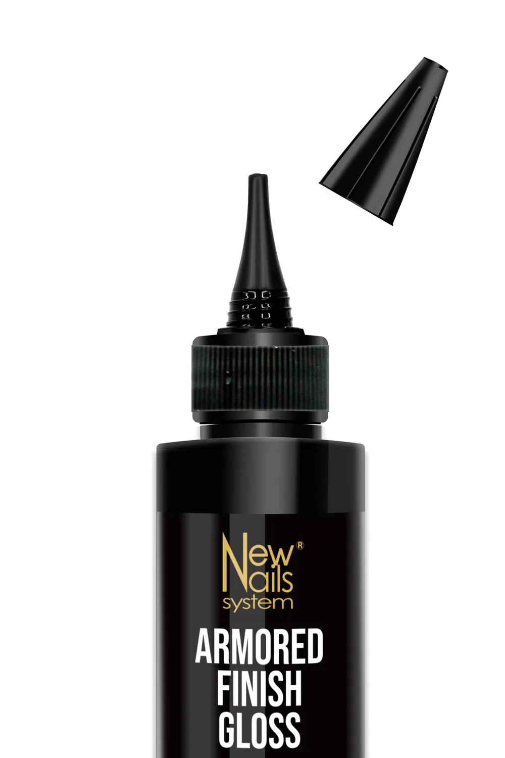 New Nails System Armored Finish Gloss top coat 100 ml effetto vetro