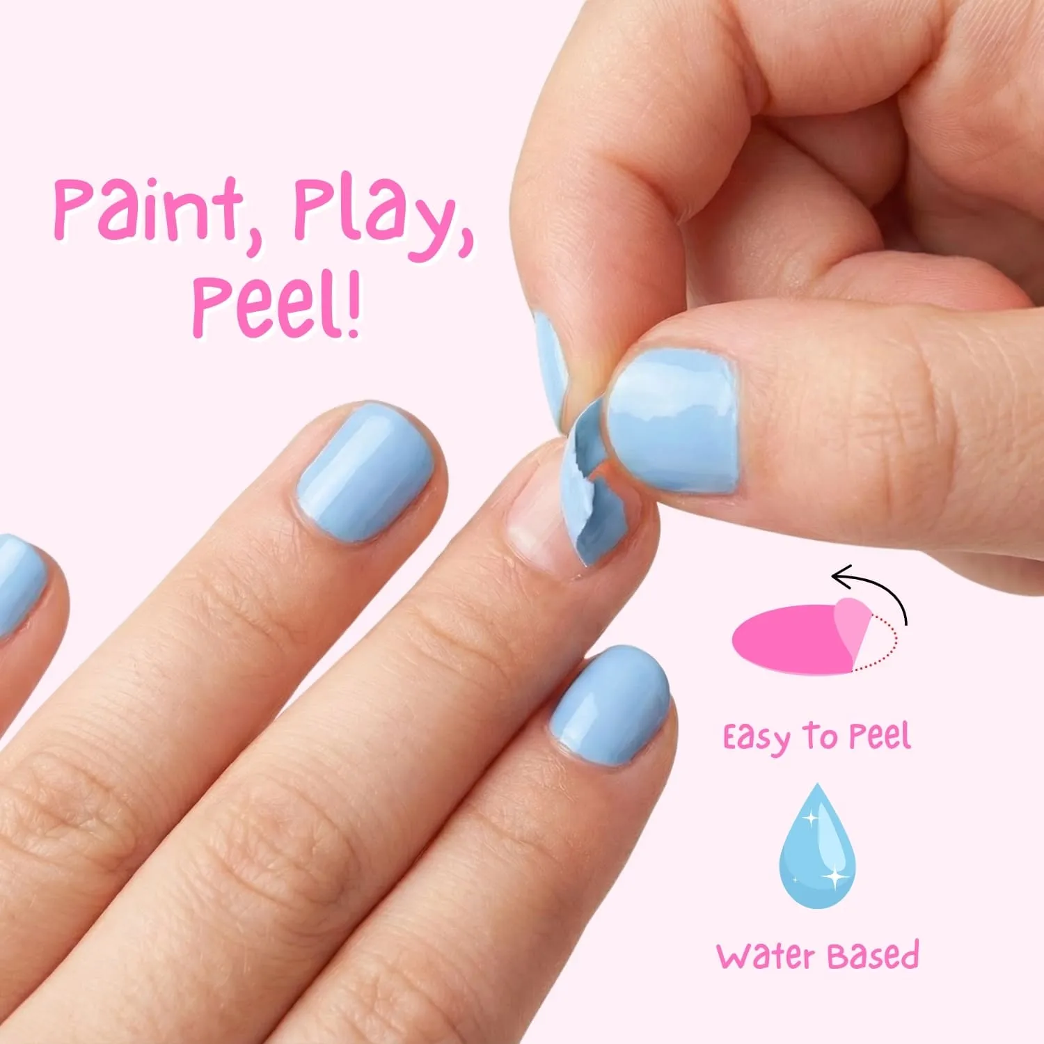 Miss Nella MN12 Blue Bell smalto azzurro peel-off