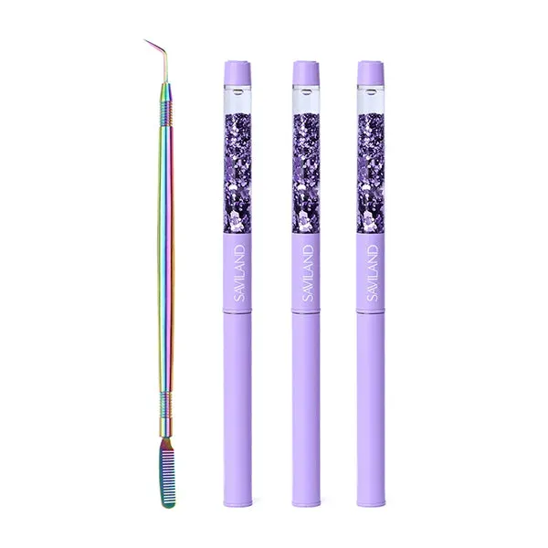 Saviland Kolinsky set pennelli acrilico 6 10 14