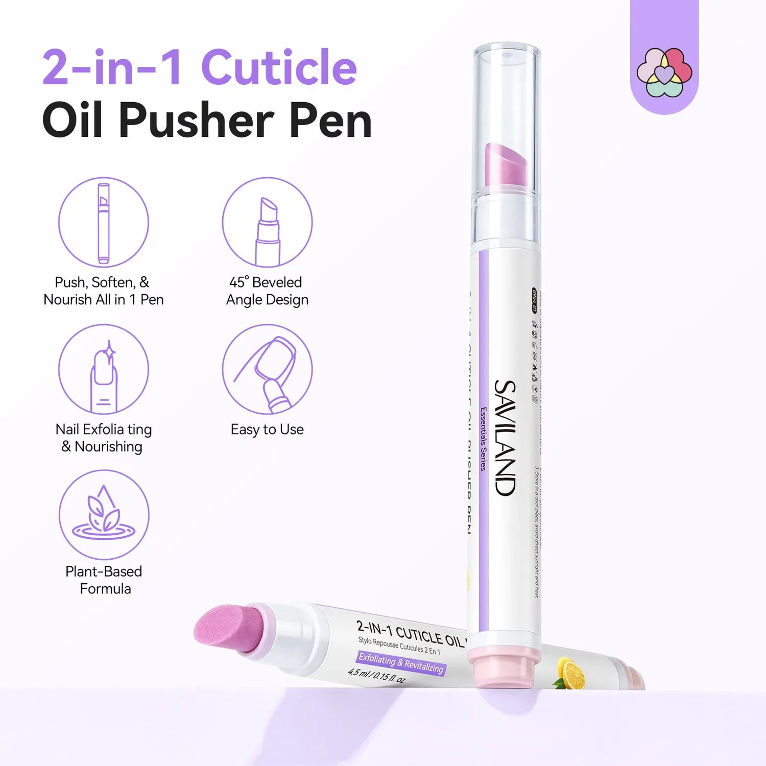 Saviland Penna Olio Cuticole Idratante 2 Pezzi